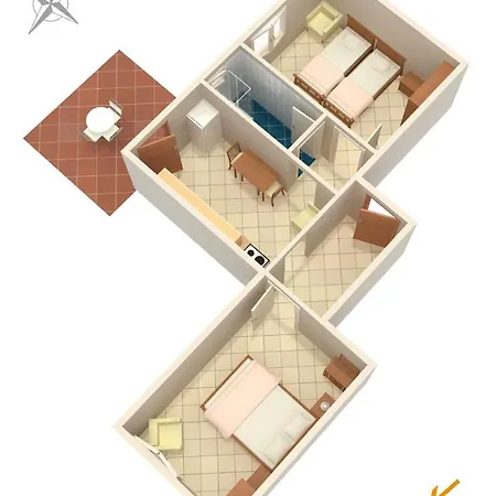 Daire With Parking Space Zaglav, Dugi Otok - 878